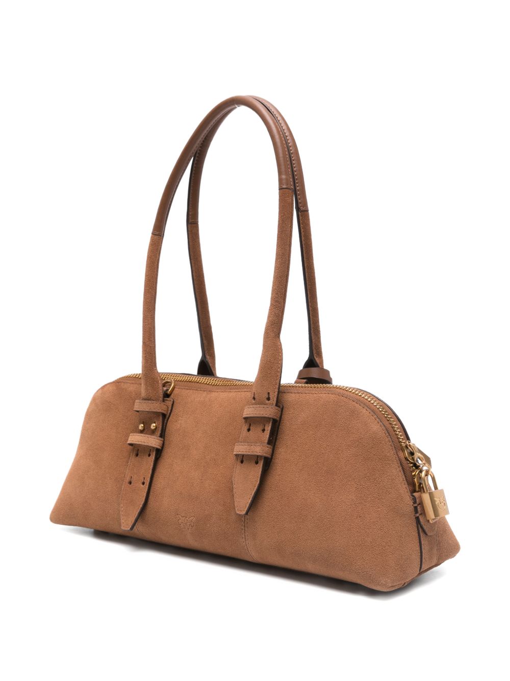 Pinko Bags Marrone/leone/oro Suede