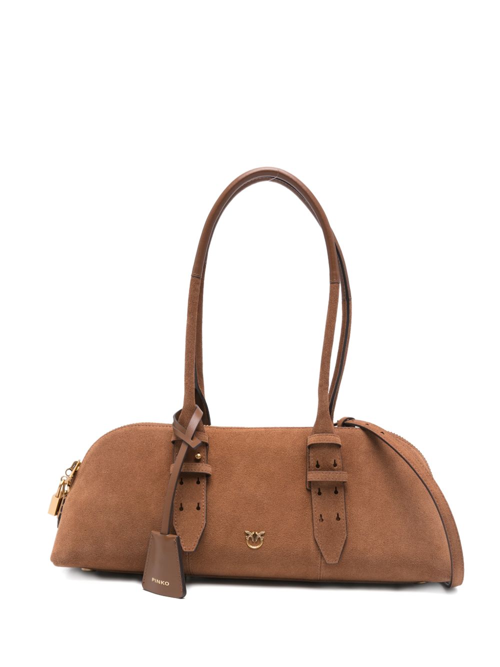 Pinko Bags Marrone/leone/oro Suede