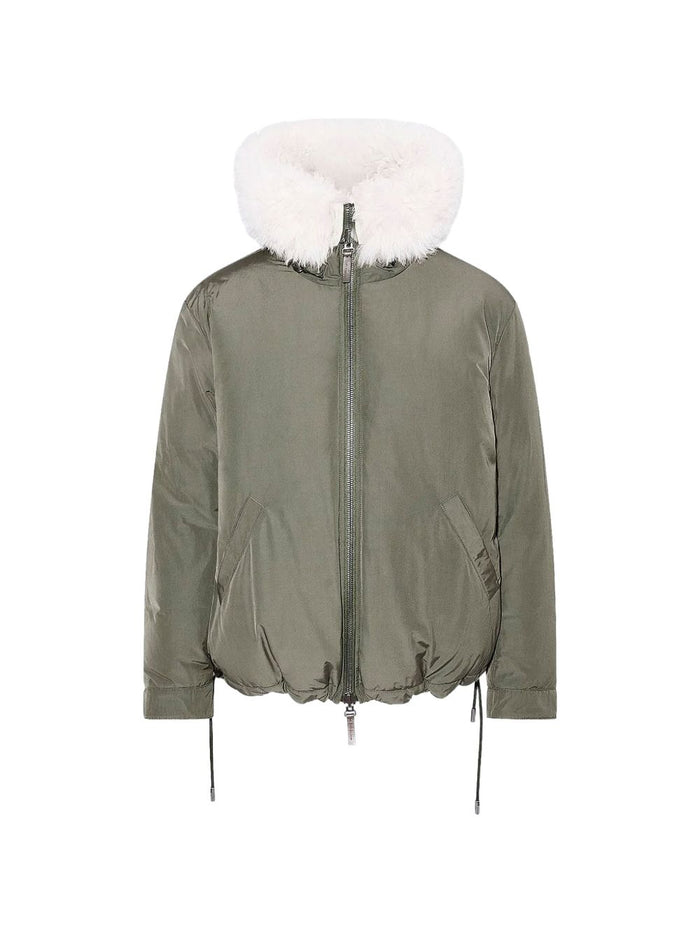 Yves Salomon Jackets Ivoire Lea - Po Co Padding Down Fea