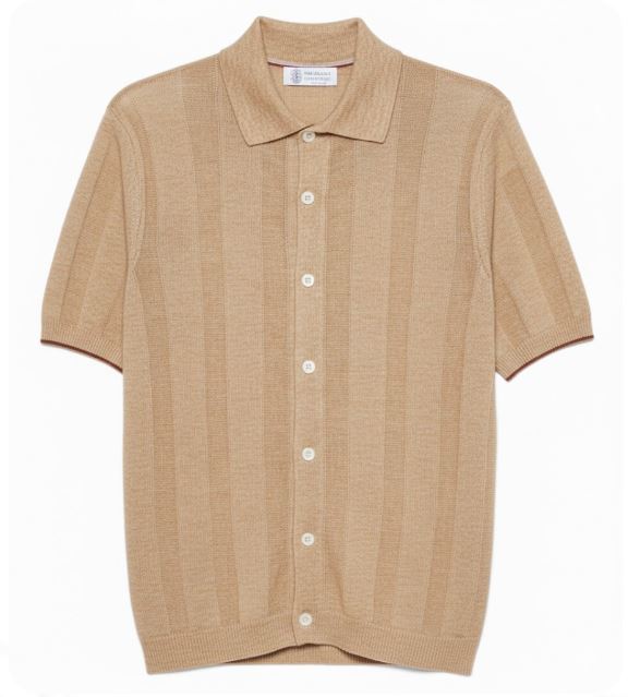 Brunello Cucinelli Shirts Spago+nocciola