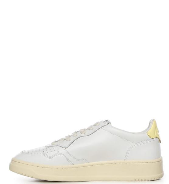 AUTRY Flat shoes White / Yellow Fab Oth Mat