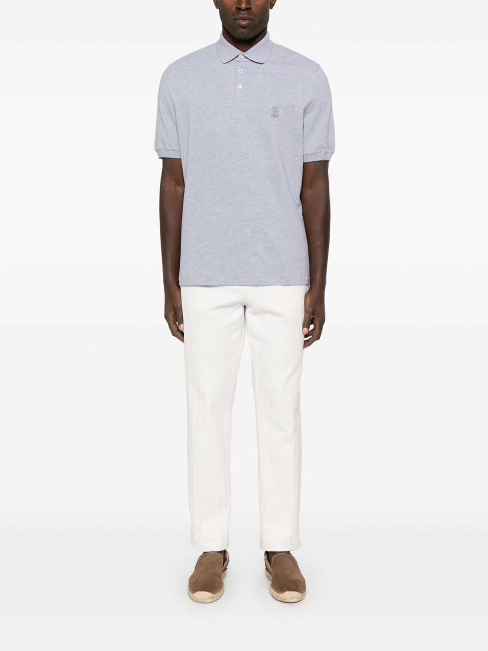 Brunello Cucinelli T-shirts and Polos Grigio+piombo