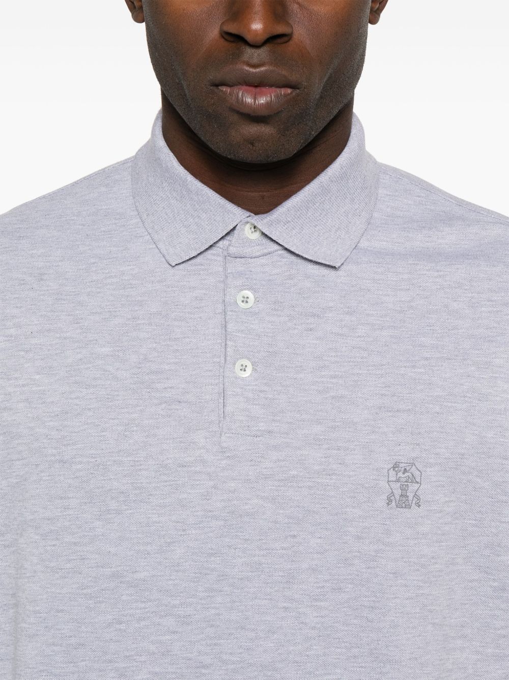 Brunello Cucinelli T-shirts and Polos Grigio+piombo