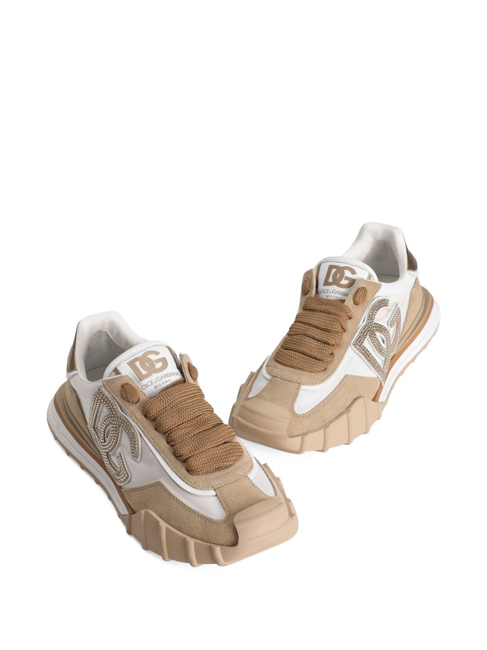Dolce & Gabbana Flat shoes Bianco/cappuccino