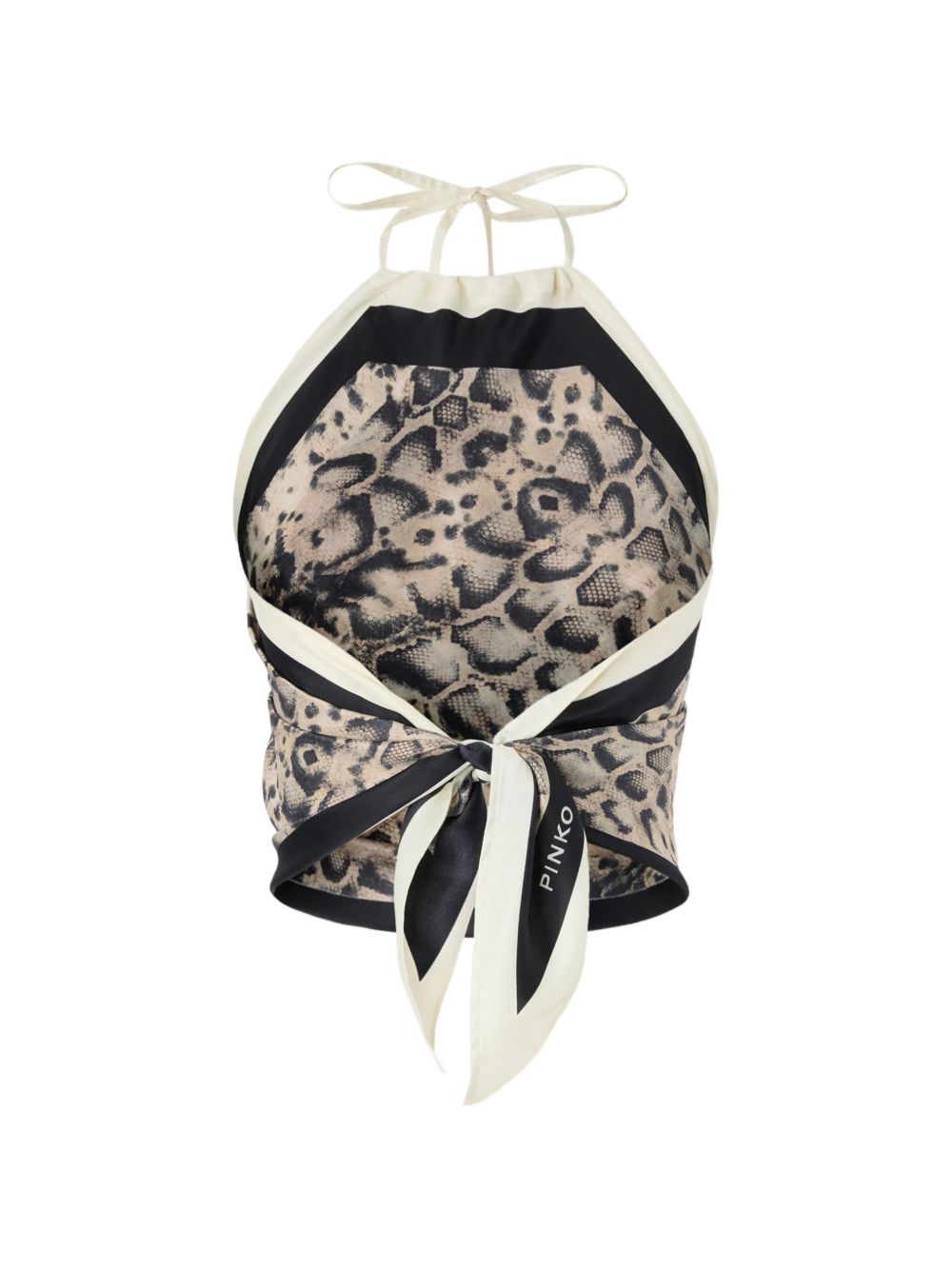 Pinko Top Beige Nero Vi Se