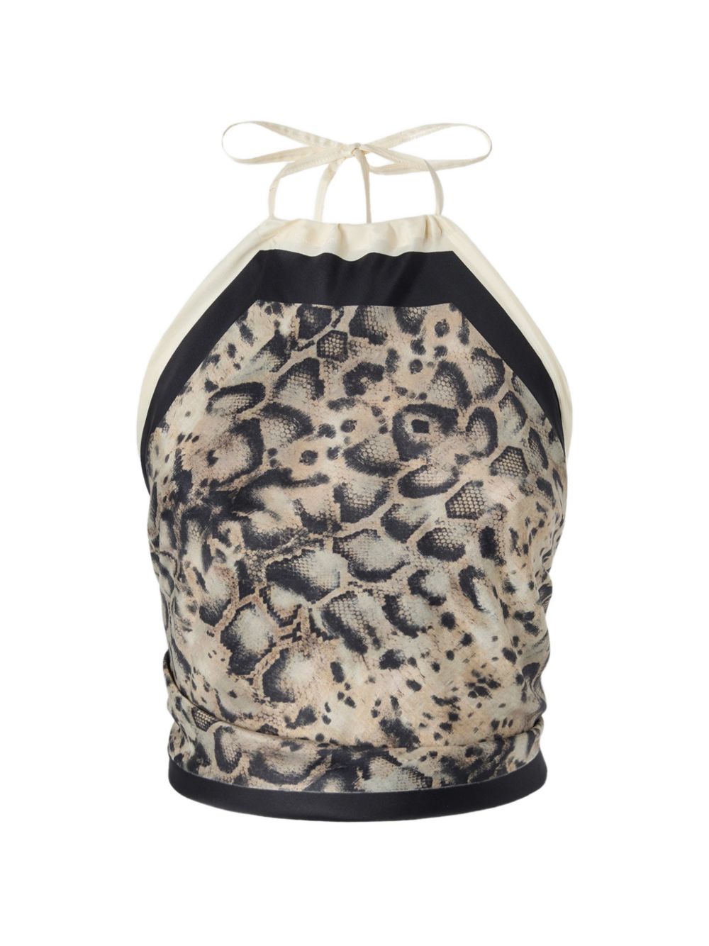 Pinko Top Beige Nero Vi Se