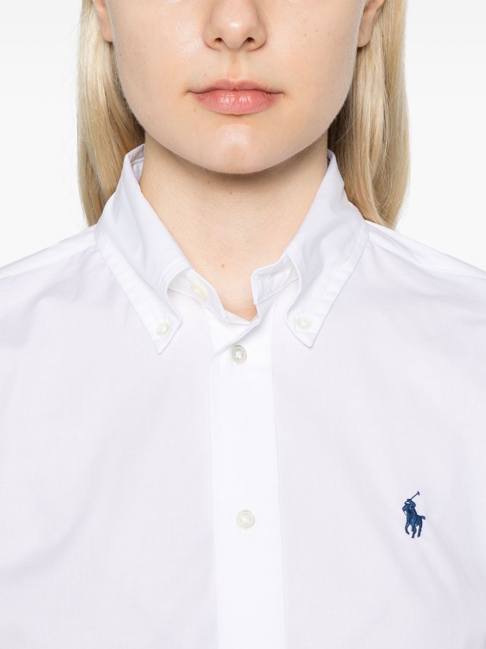 Ralph Lauren Shirts White Cotton Elastane