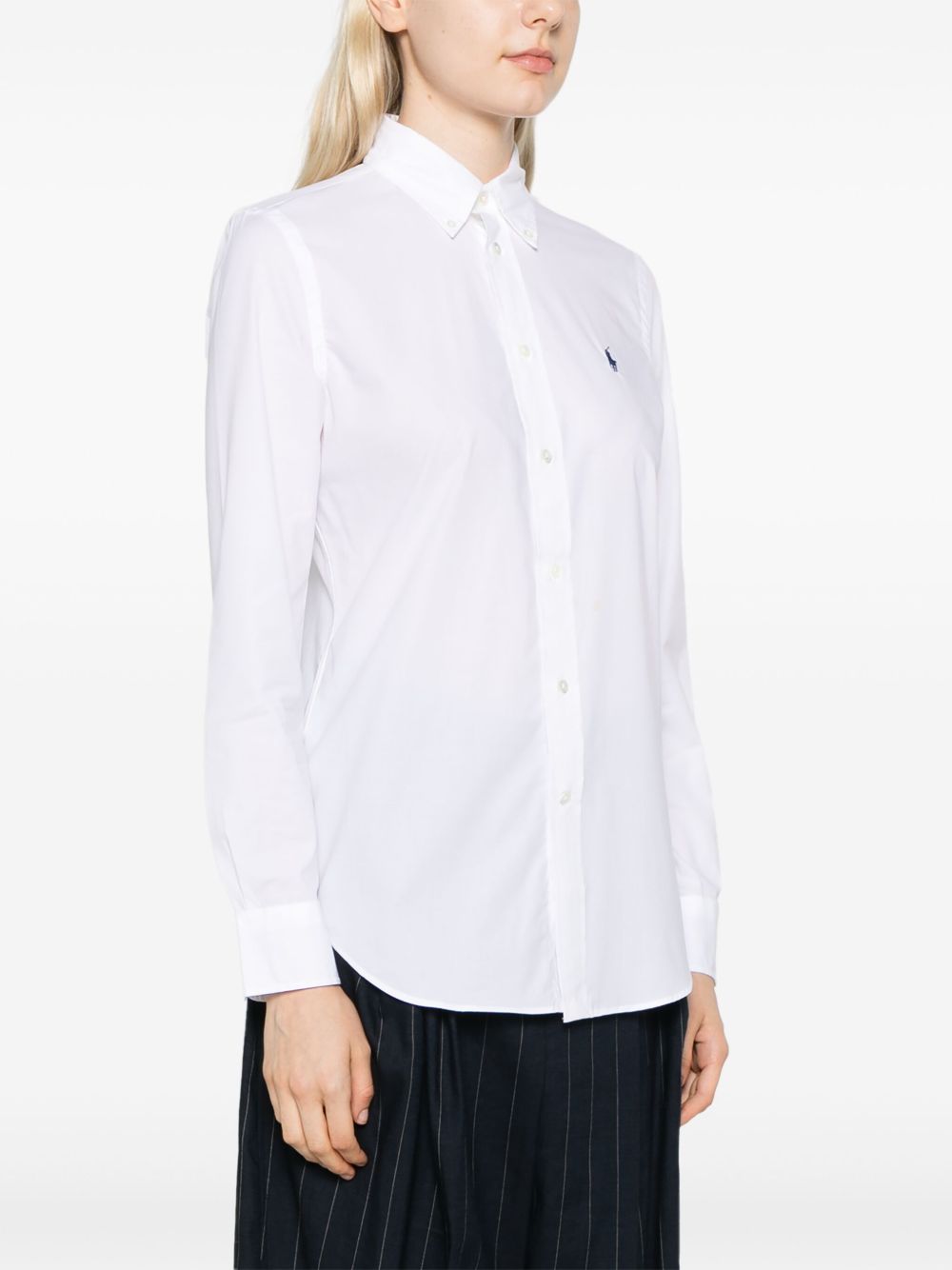 Ralph Lauren Shirts White Cotton Elastane