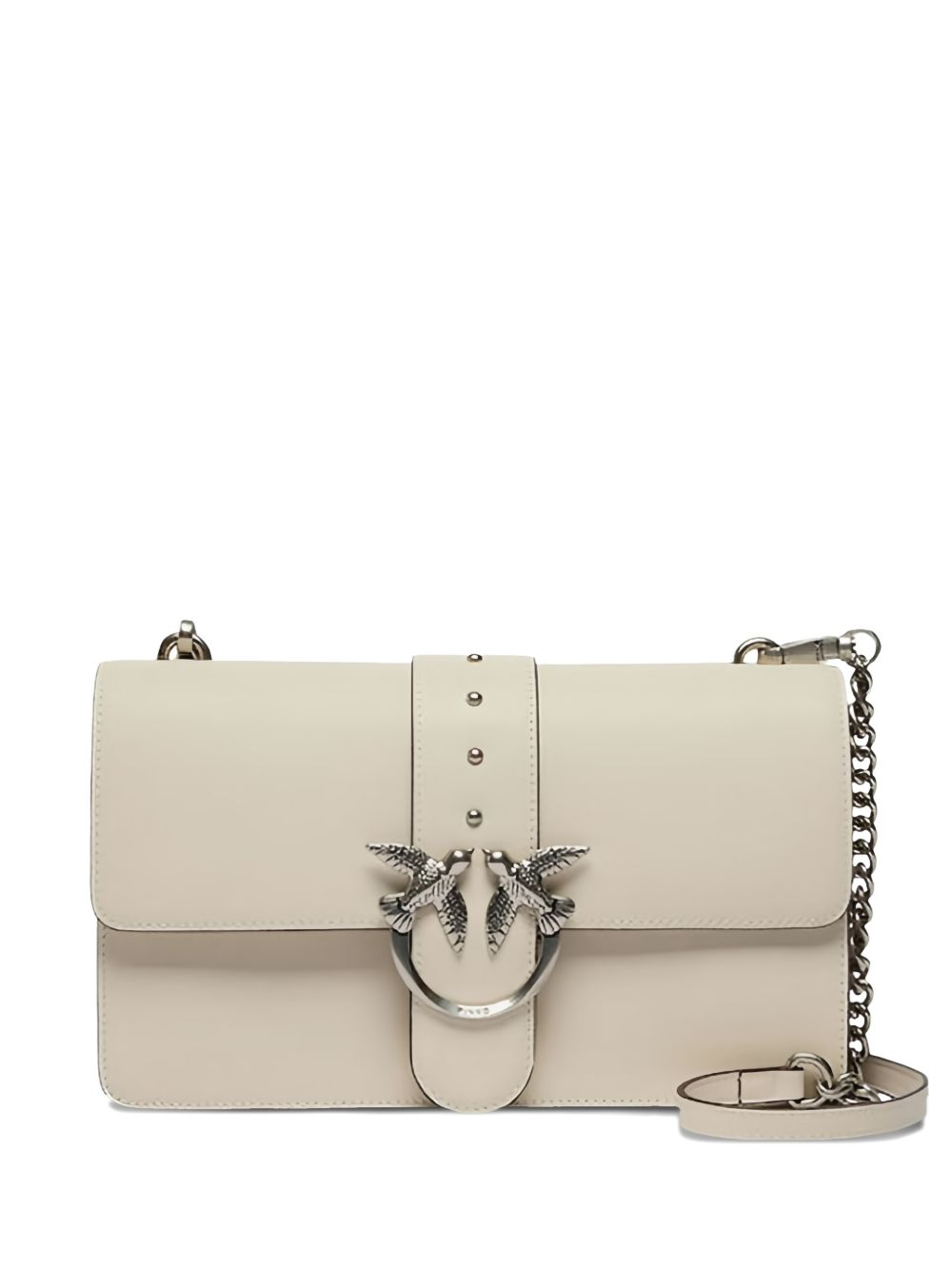 Pinko Bags Bianco Silver Lea Poliuretano
