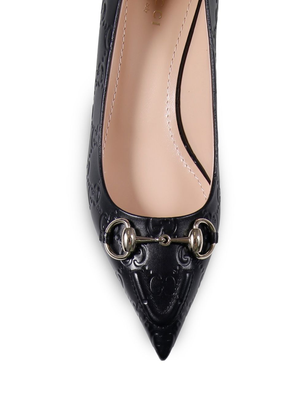 Gucci Flat shoes Black Lea+fab Rub Sole