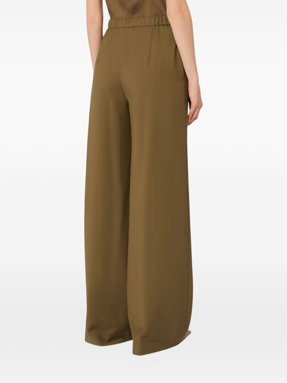 Max Mara Studio Trousers Verde Kaki