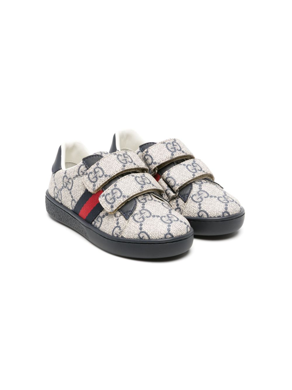 GUCCI KIDS Flat shoes Beige Blu Lea