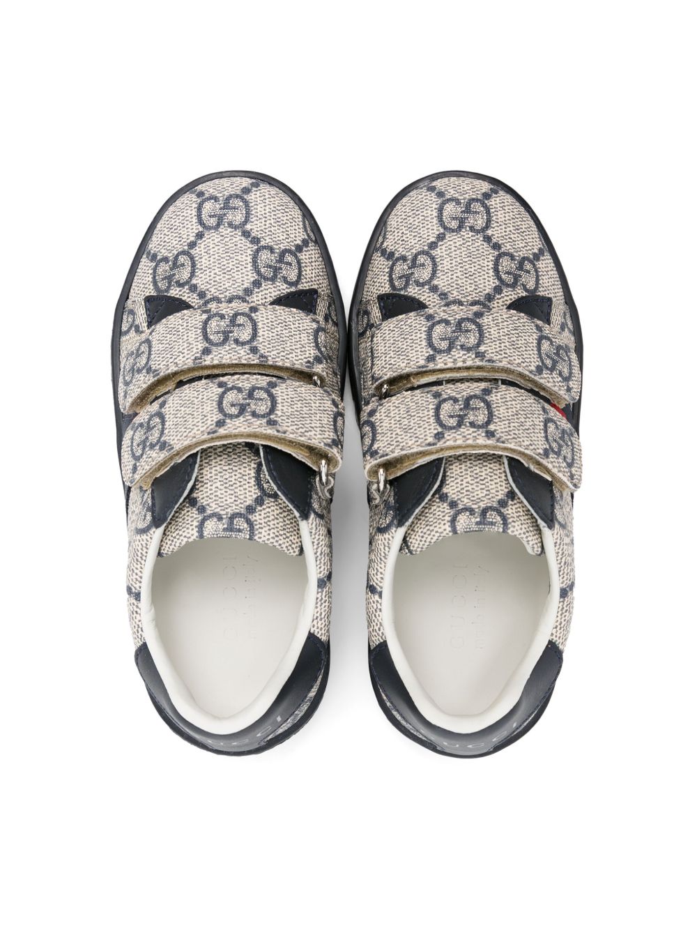 GUCCI KIDS Flat shoes Beige Blu Lea