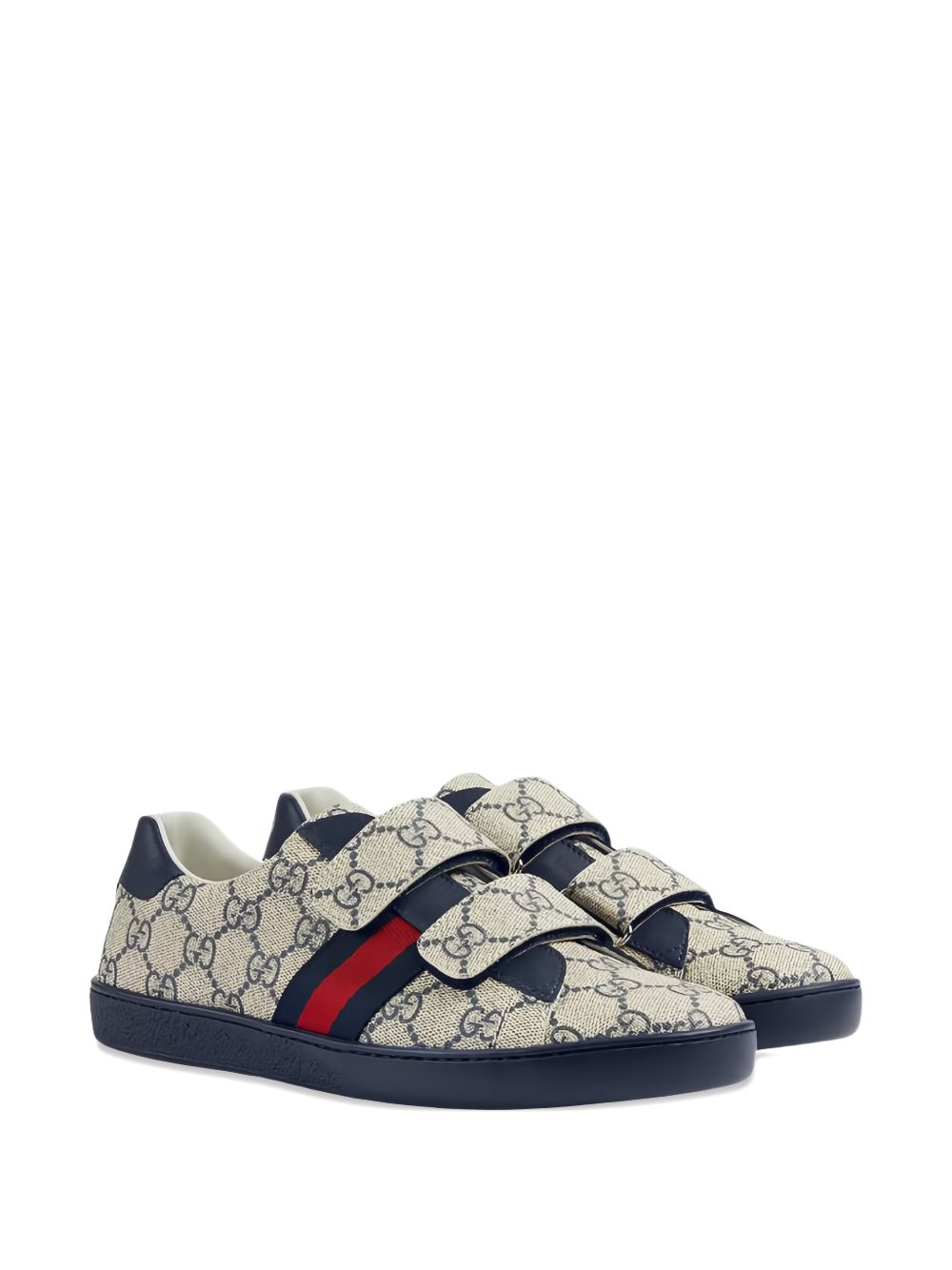 Gucci Kids Flat Shoes Beige Blu