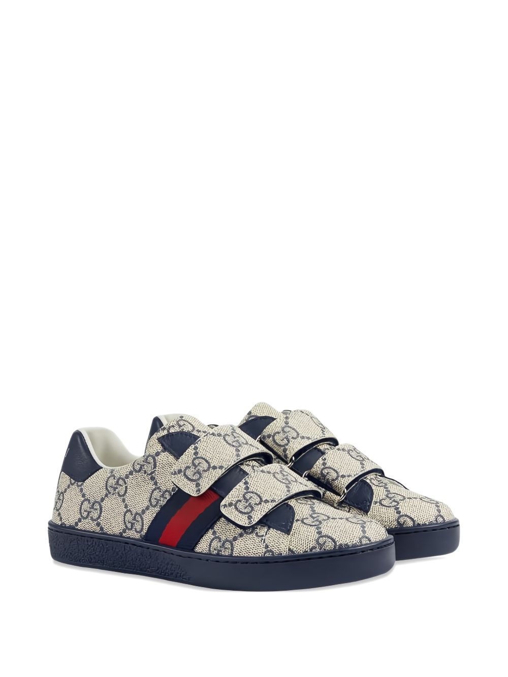 GUCCI KIDS Flat shoes Beige Blu Lea Rub Sole