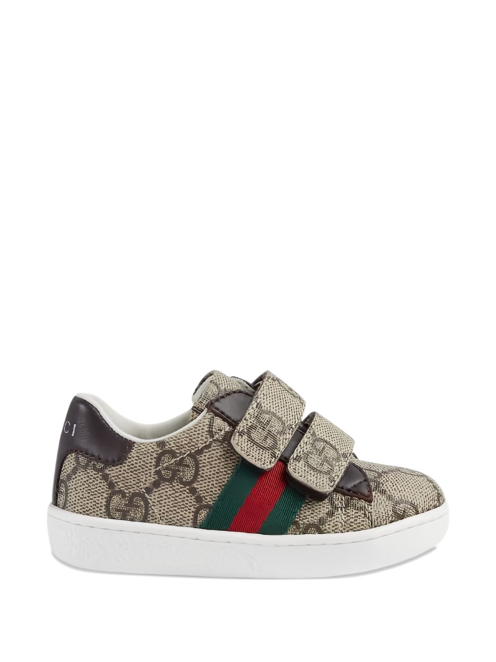 GUCCI KIDS Flat shoes Beige Ebony/new Ivory Lea