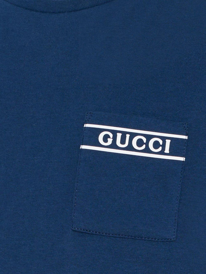 Gucci Kids T-Shirts And Polos Blue/white