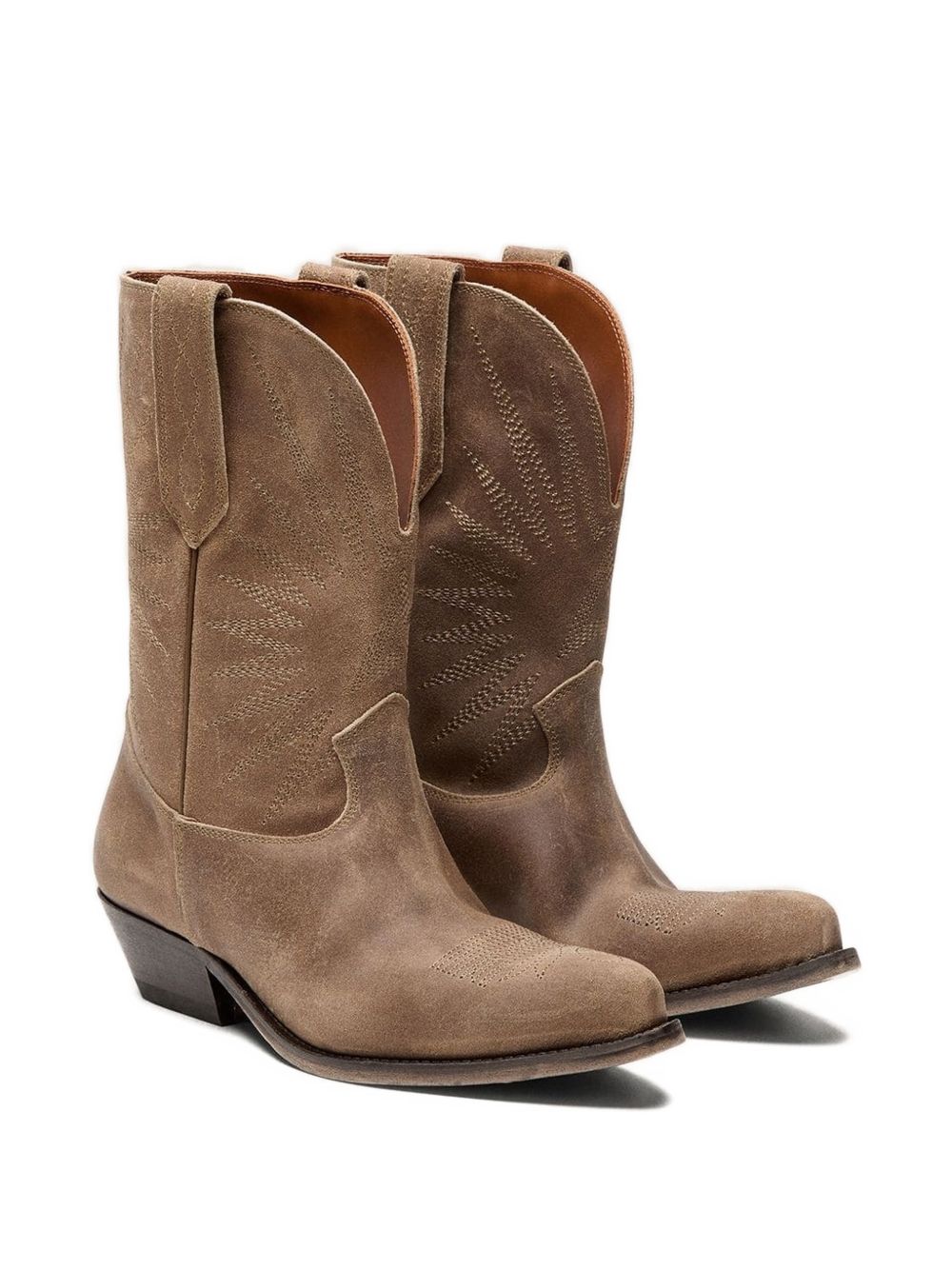 Golden Goose Boots Beige Suede