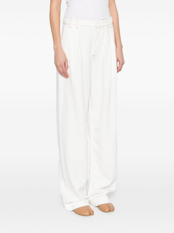 DARKPARK Trousers Washed White