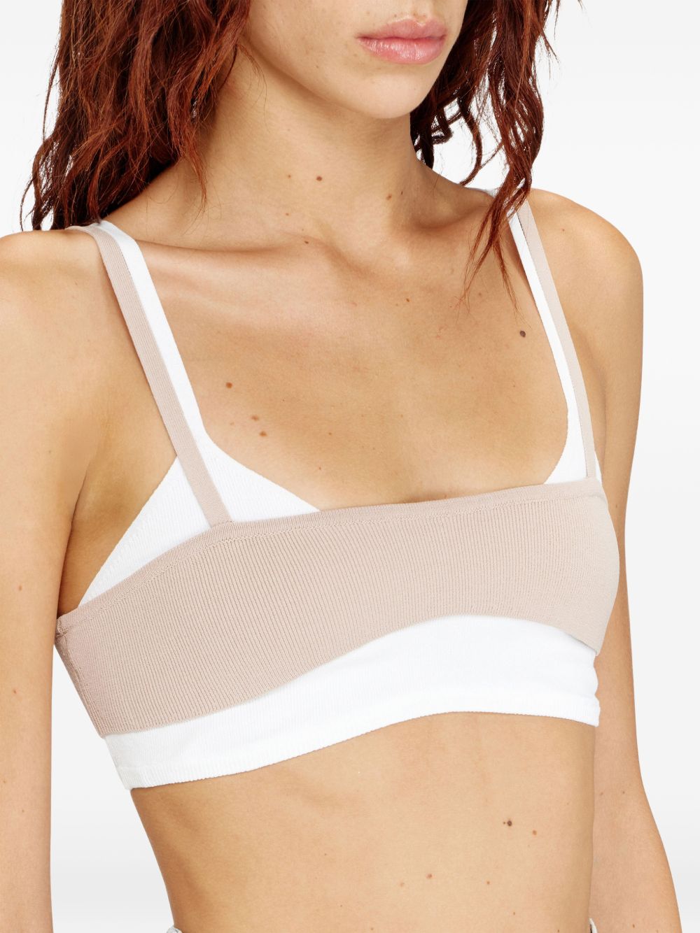 Diesel Top White/beige Vi Pl