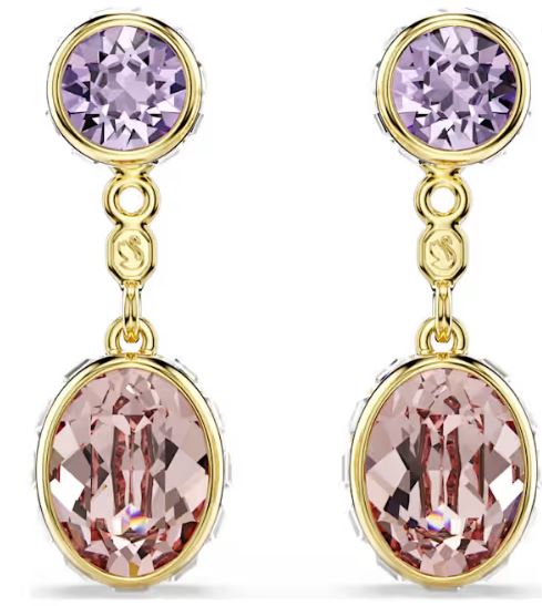 Swaroski Bijoux Gold / Violet Pink