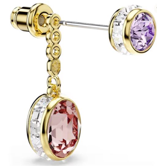 Swaroski Bijoux Gold / Violet Pink