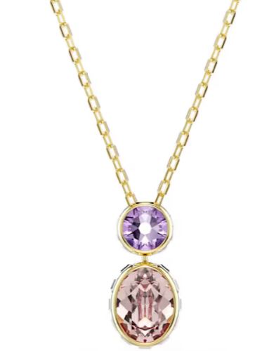 Swaroski Bijoux Gold / Violet Pink