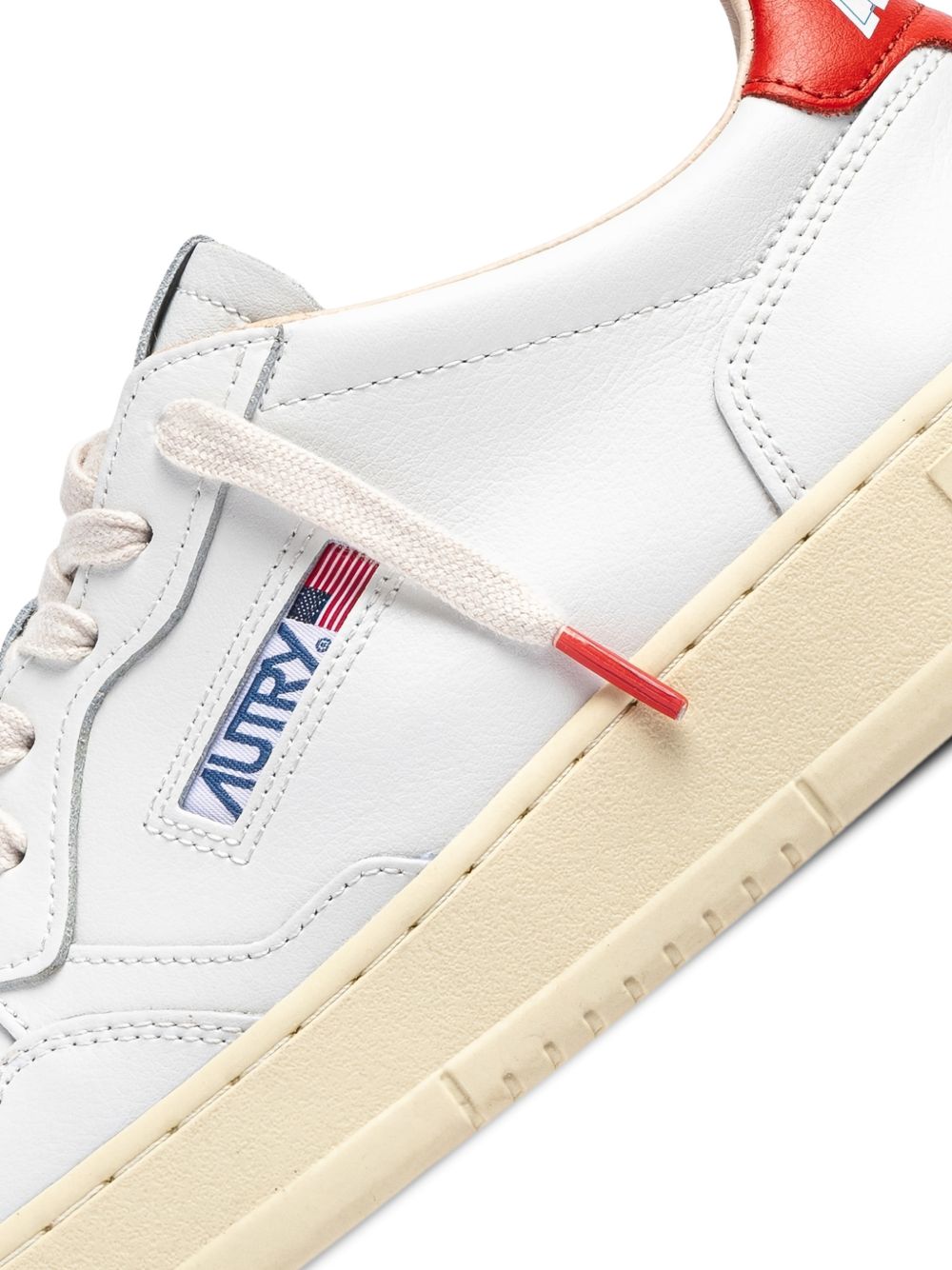 AUTRY Flat shoes White / Red Leather Upper