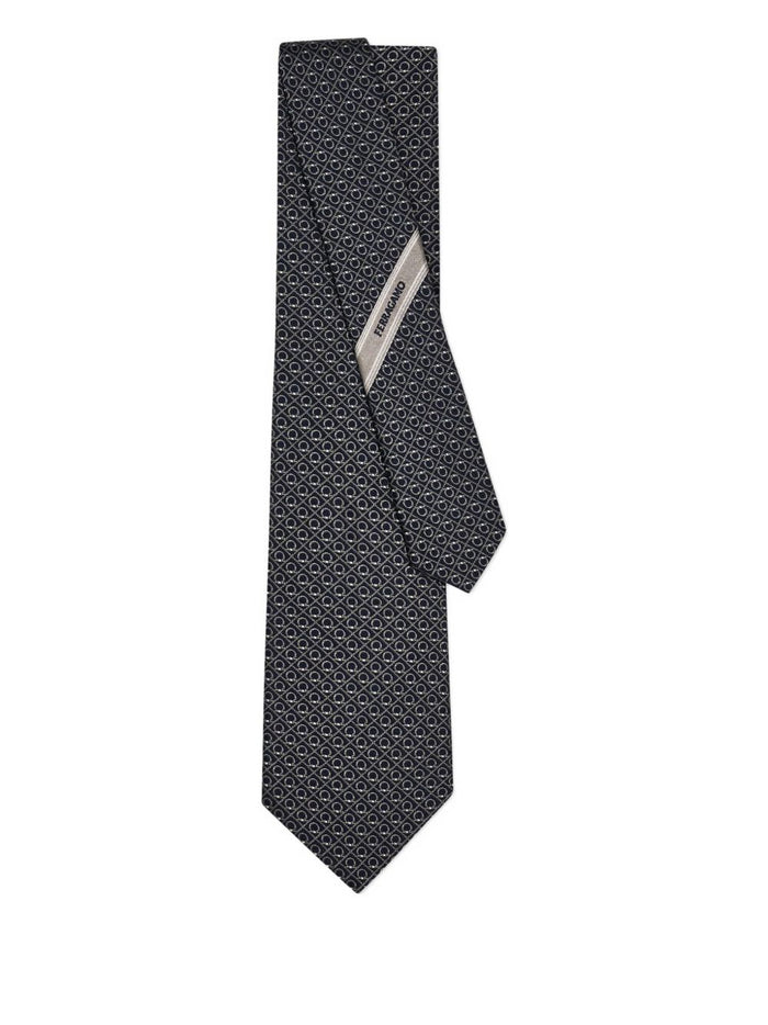 Salvatore Ferragamo Ties Blu Grigio
