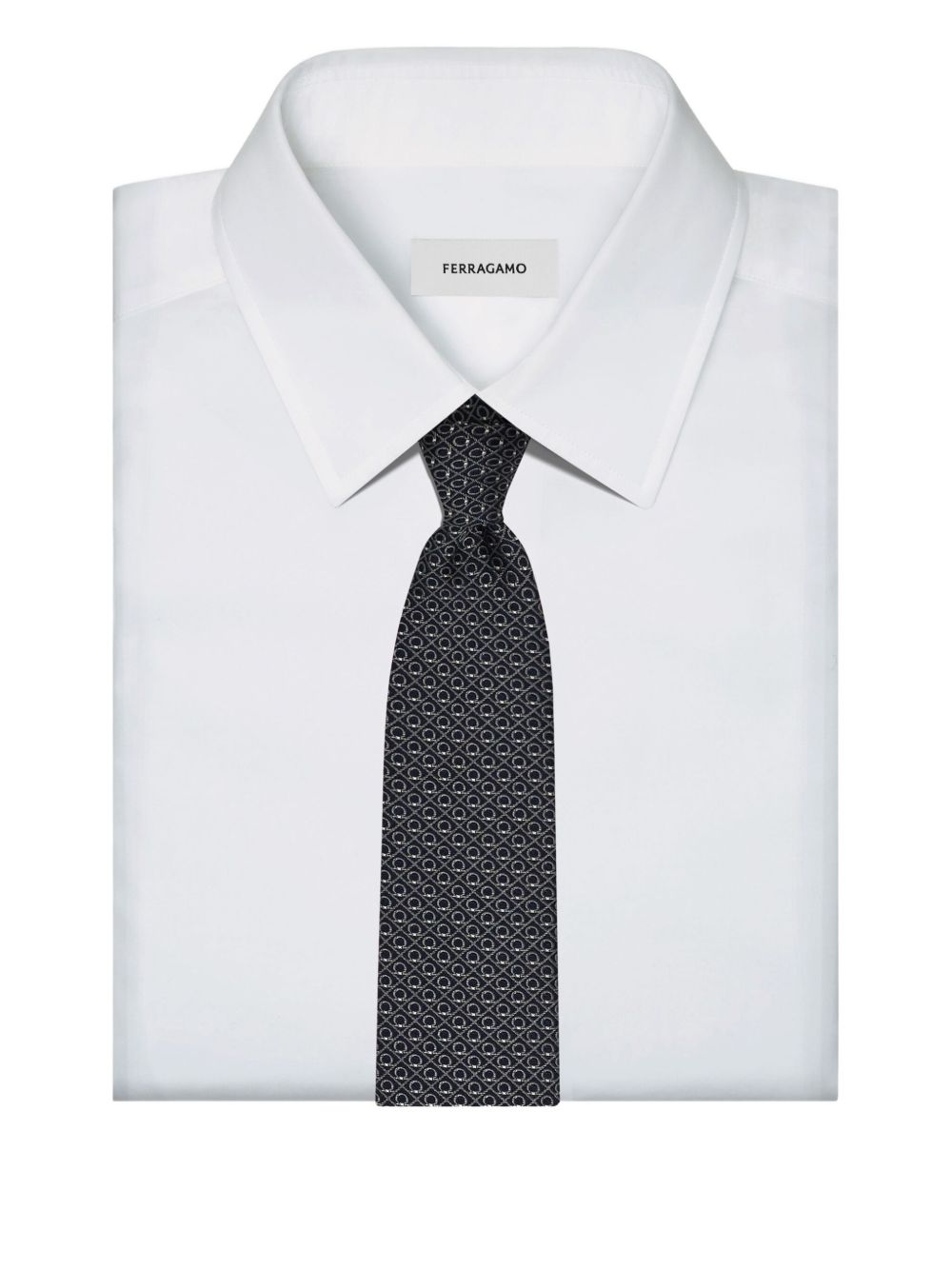 Salvatore Ferragamo Ties Blu Grigio