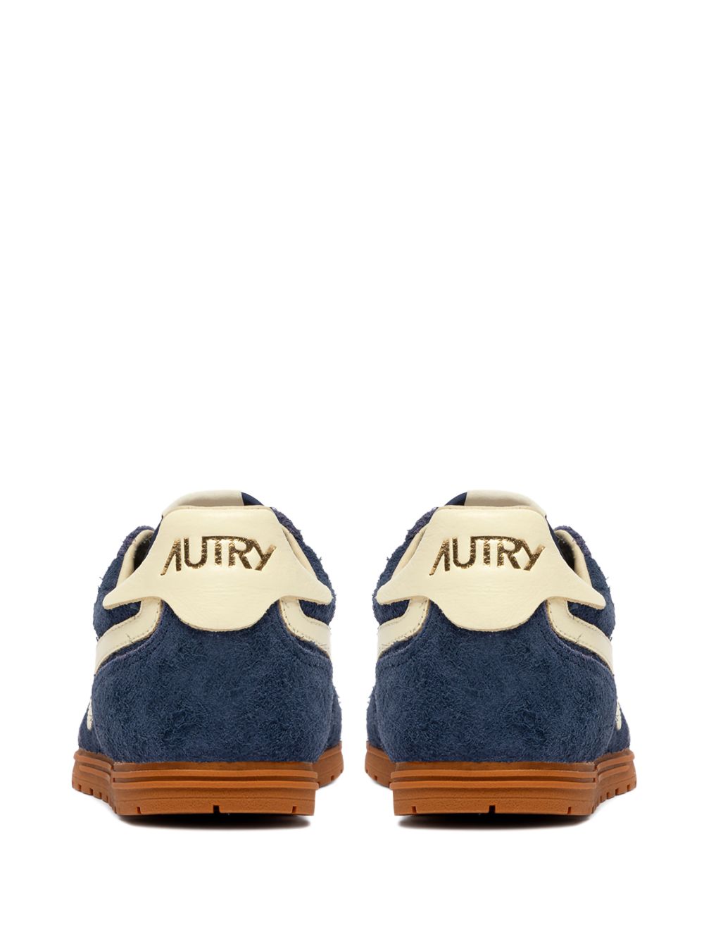 AUTRY Flat shoes Navy Blue Hairy Suede Upper
