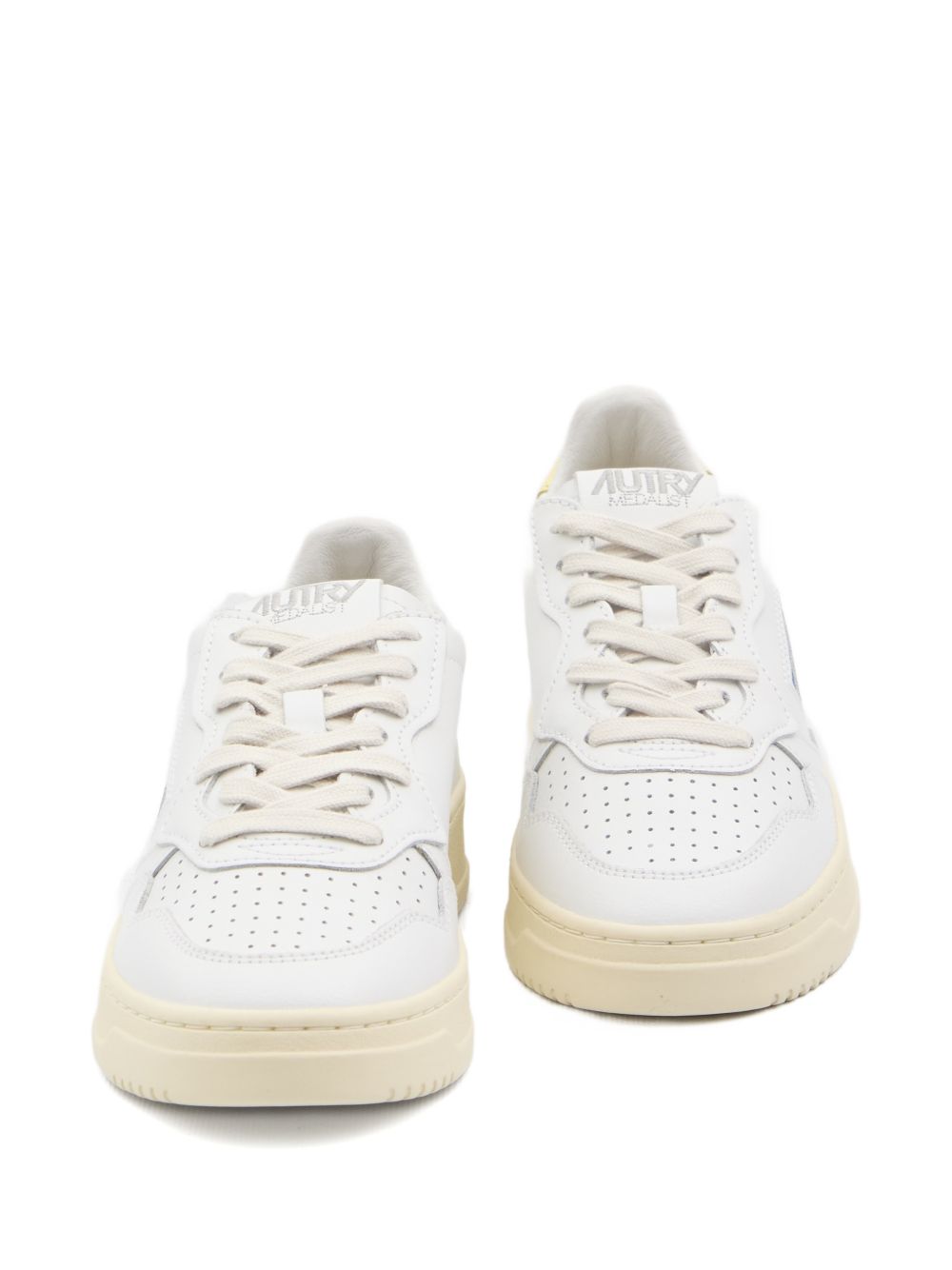 AUTRY Flat shoes White / Yellow Fab Oth Mat