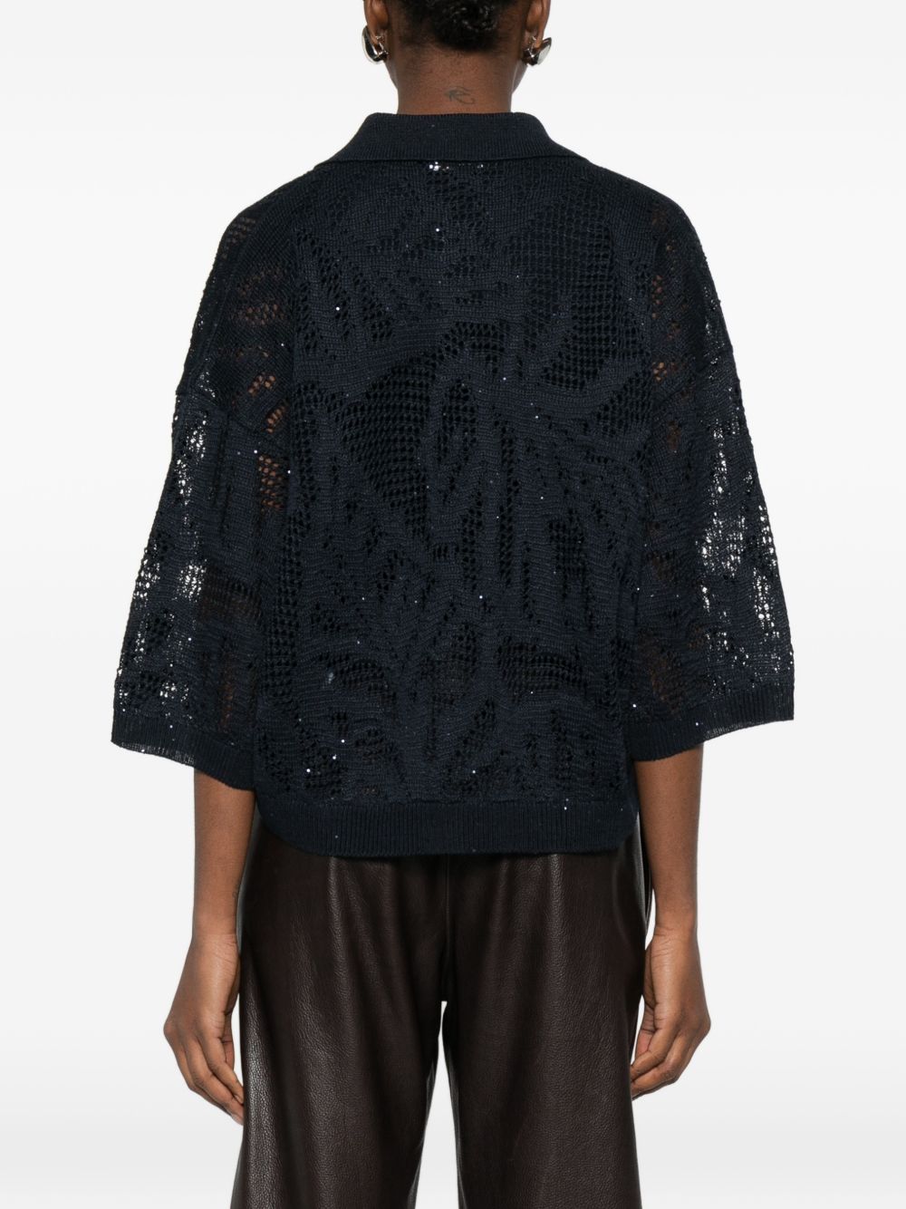 Brunello Cucinelli T-shirts and Polos Abisso Lino Ea