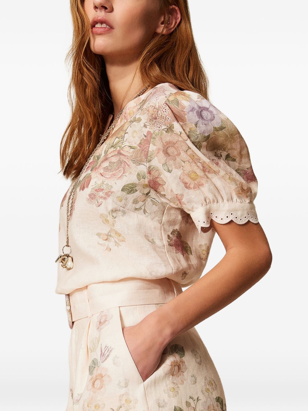 Twin-set Shorts Wildflowers/pastel
