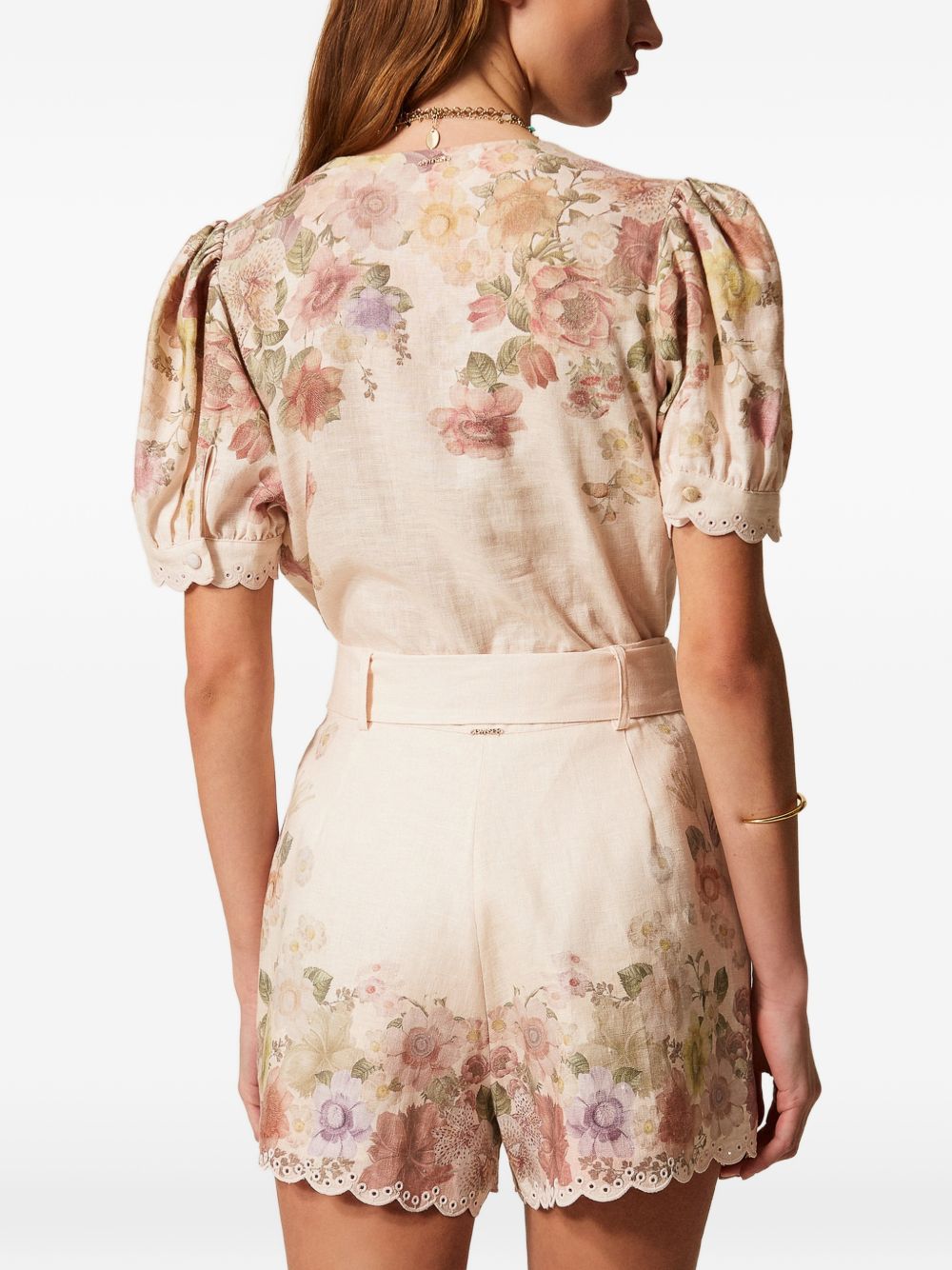 Twin-set Shorts Wildflowers/pastel