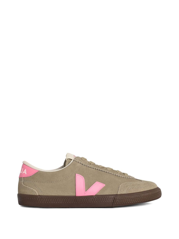 Veja Flat Shoes Crema Rosa