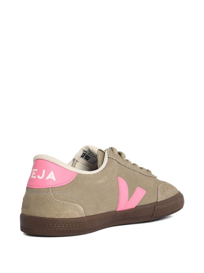 Veja Flat Shoes Crema Rosa