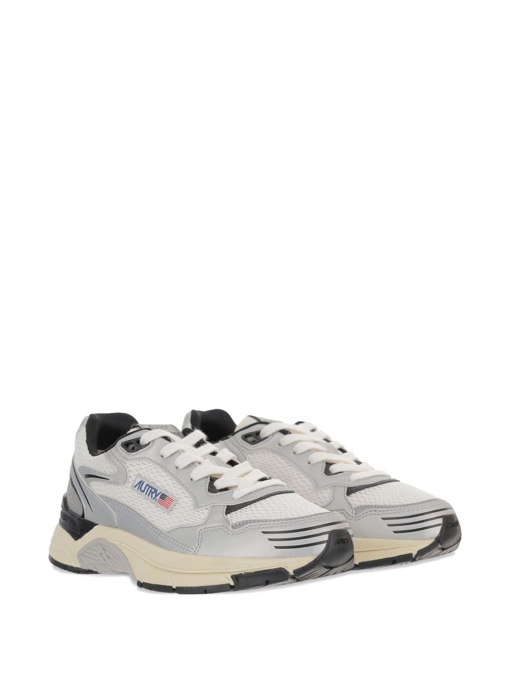 AUTRY Flat shoes White/grey/black