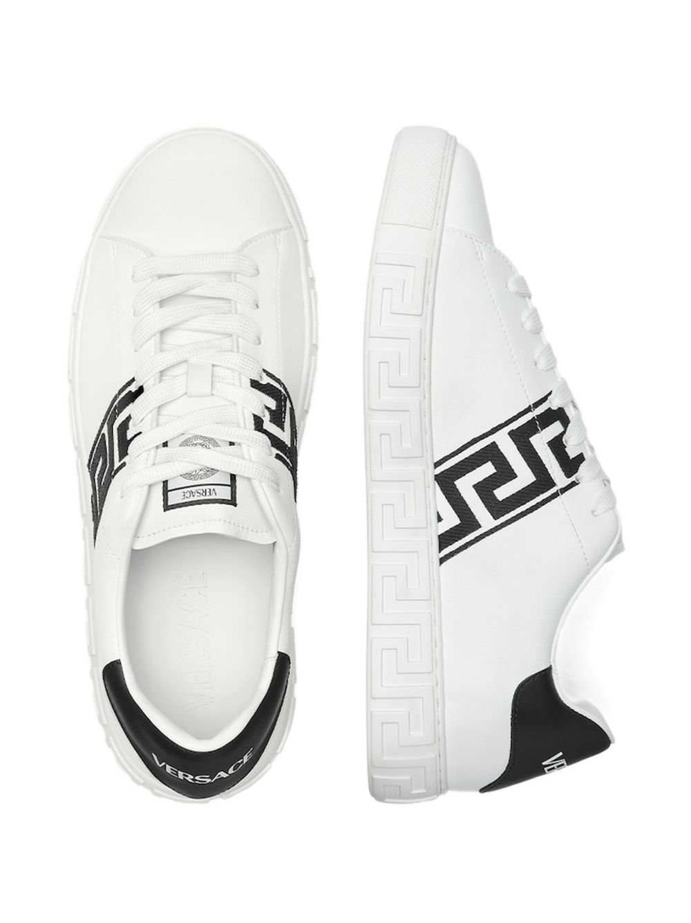 Versace Flat Shoes White/ Black