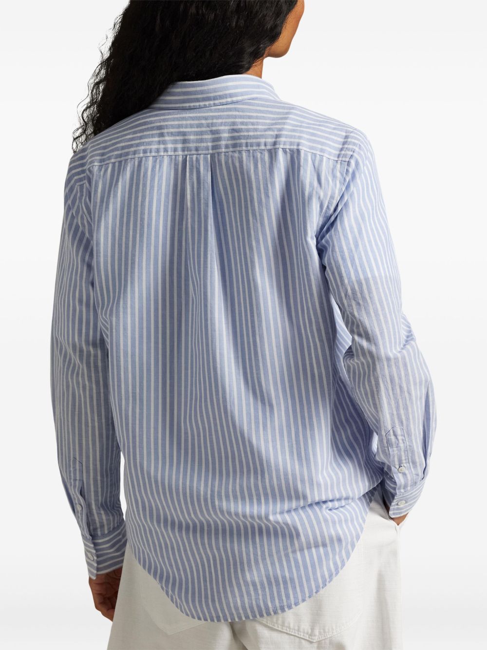 Ralph Lauren Shirts Blue Cotton Linen