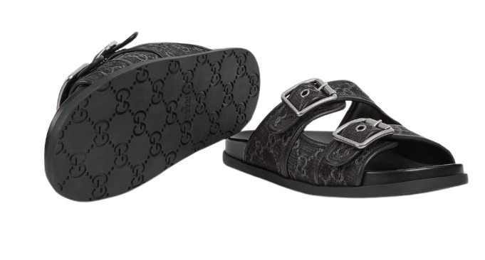 Gucci Flat shoes Black Grey