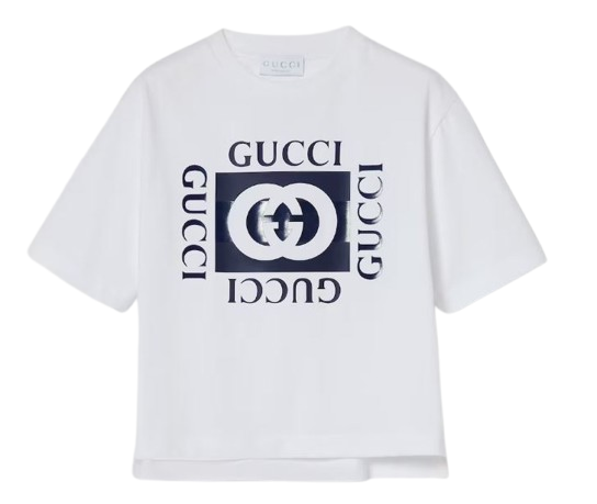 GUCCI KIDS T-shirts and Polos Optic White/blue