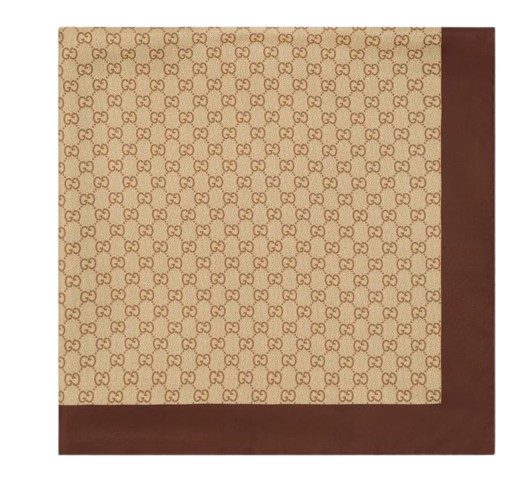 Gucci Scarfs Shell/light Brown Silk