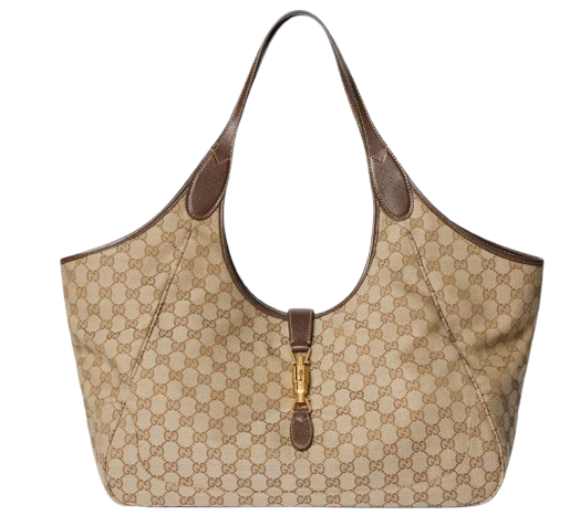 Gucci Bags Vintag.sand/dk Brown