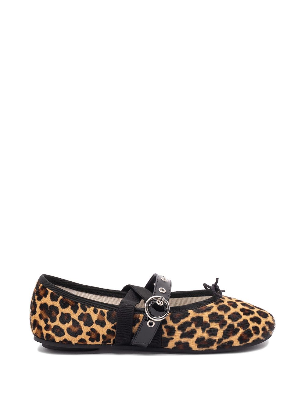 Repetto Flat shoes Noir Leopa Lesther & Rubber