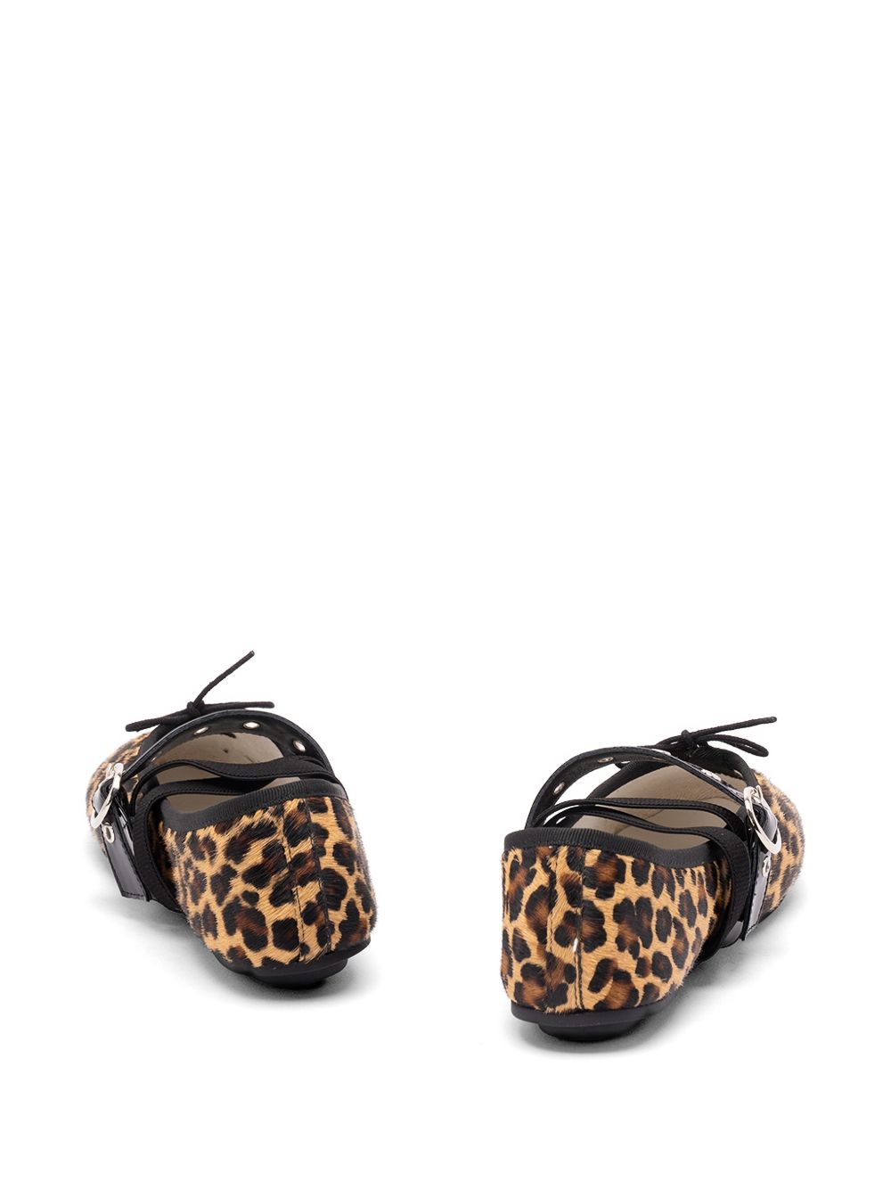 Repetto Flat shoes Noir Leopa Lesther & Rubber