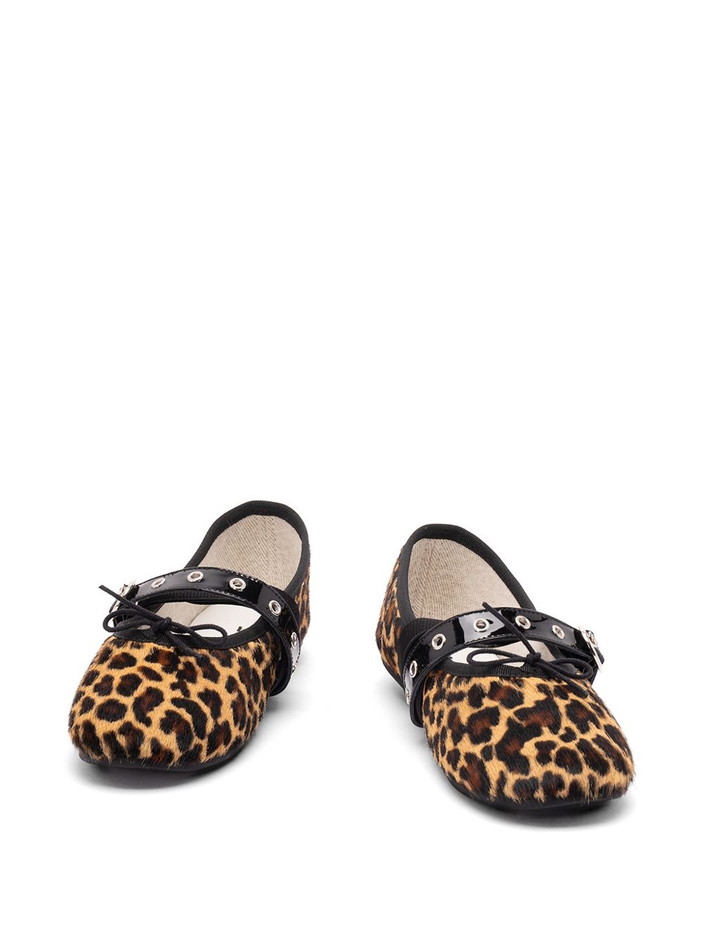 Repetto Flat shoes Noir Leopa Lesther & Rubber