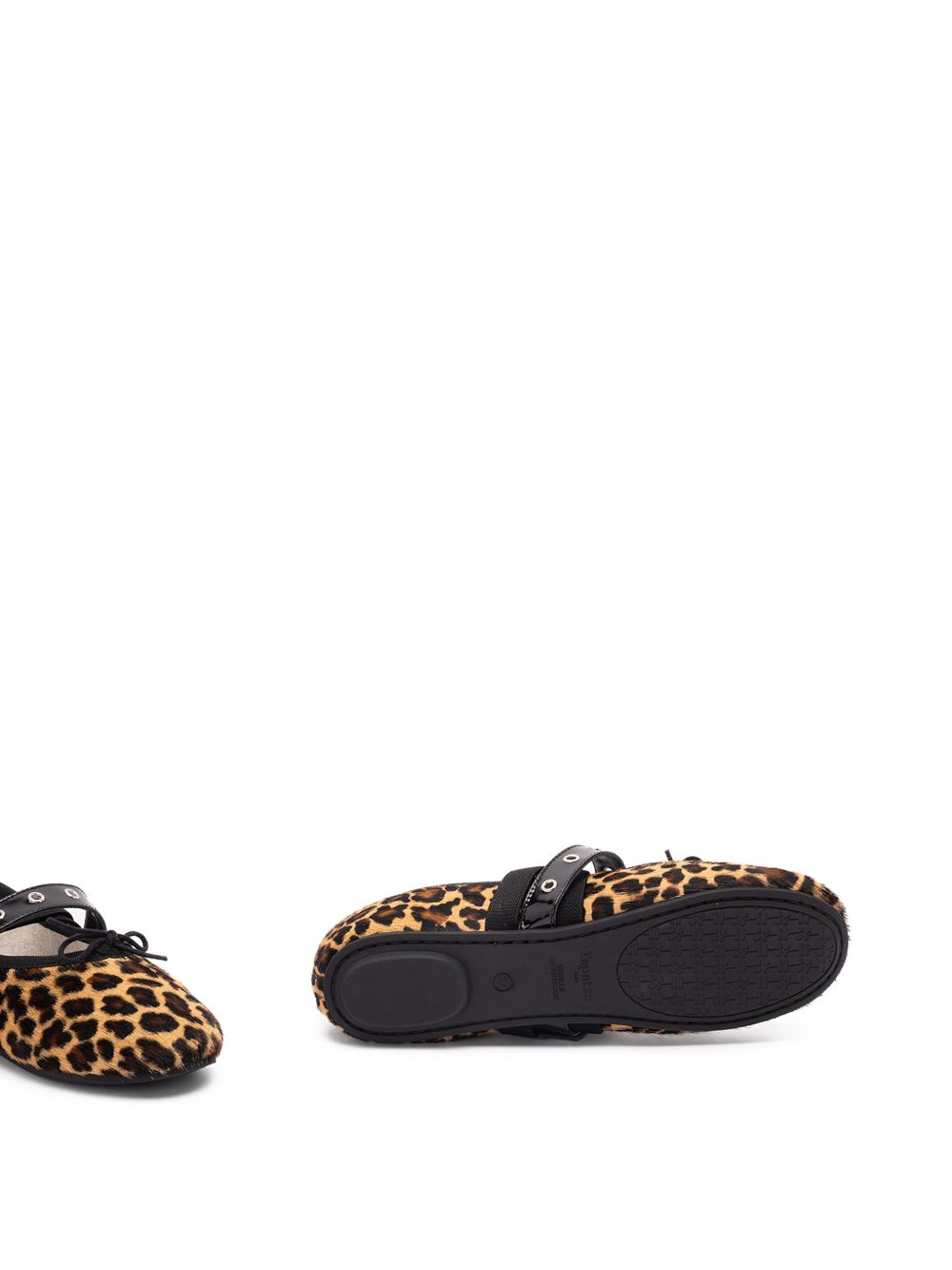 Repetto Flat shoes Noir Leopa Lesther & Rubber