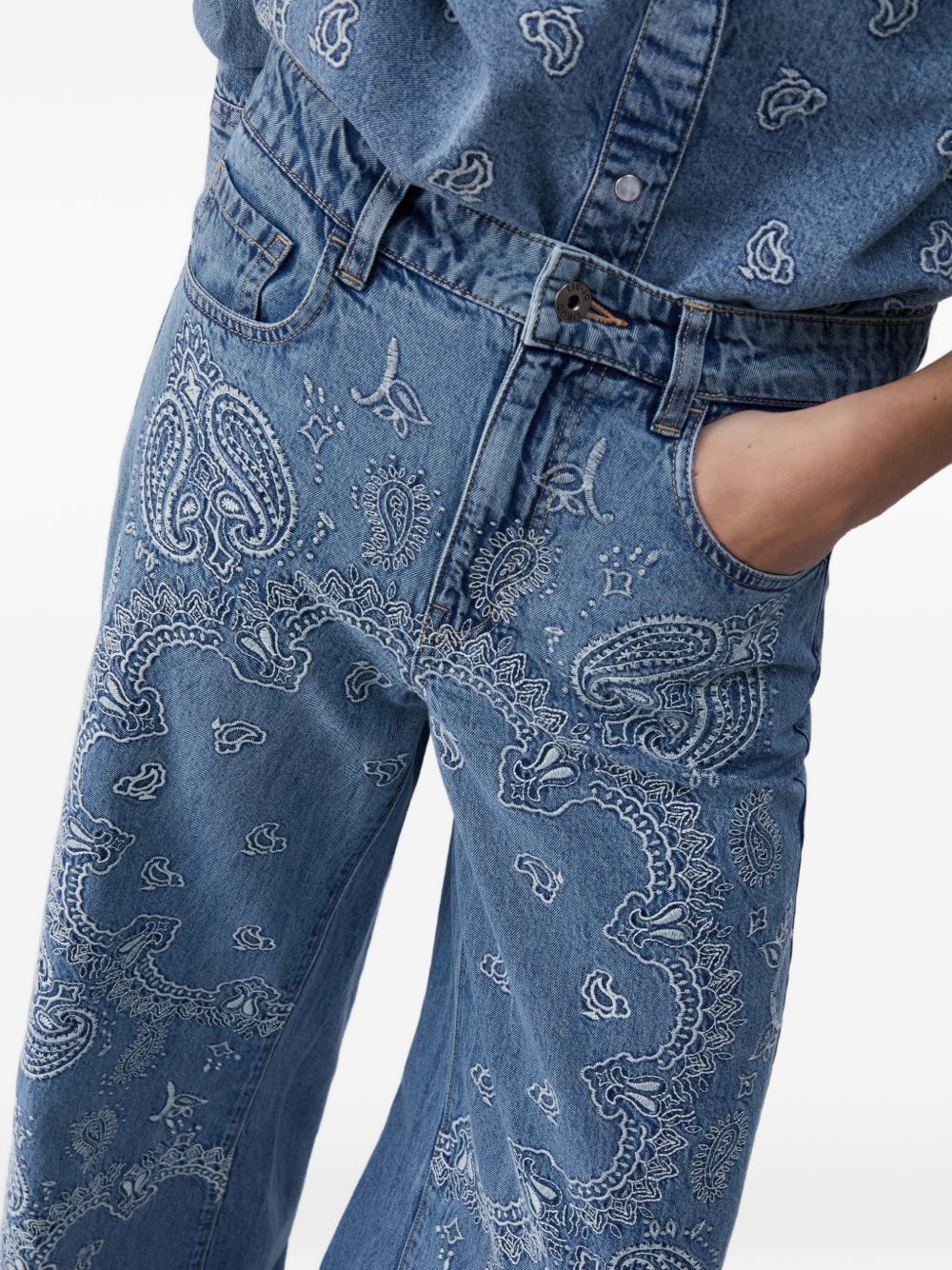 LIU JO BLUE DENIM Trousers Ind.embro