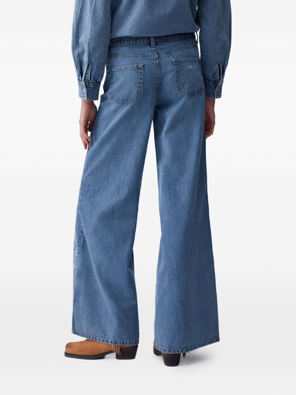LIU JO BLUE DENIM Trousers Ind.embro